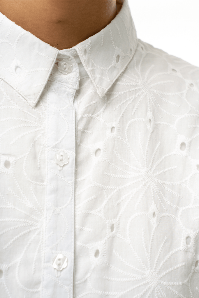 Sarah Embroidered Lace Shirt