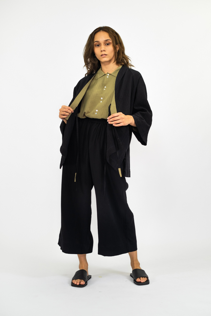 Aman Oversized Kimono (Black)